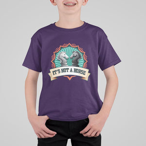 Funny Chess Lover T Shirt For Kid It's Not A Horse Knight Horse TS11 Purple Print Your Wear