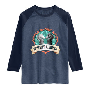 Funny Chess Lover Raglan Shirt It's Not A Horse Knight Horse