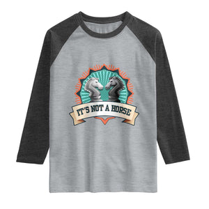Funny Chess Lover Raglan Shirt It's Not A Horse Knight Horse