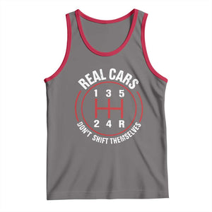 Funny Real Cars Dont Shift Themselves Tank Top Car Racing Manual TS11 Deep Heather Red Print Your Wear