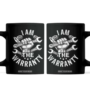Funny I Am The Warranty Mechanic Coffee Mug Race Car Parts TS11 Black Print Your Wear
