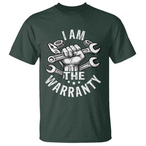 Funny I Am The Warranty Mechanic T Shirt Race Car Parts TS11 Dark Forest Green Print Your Wear