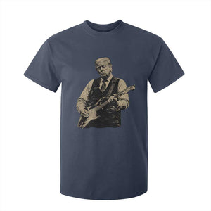 US Nation's Leader Playing Electic Rock Guitar Retro Vintage T Shirt For Kid