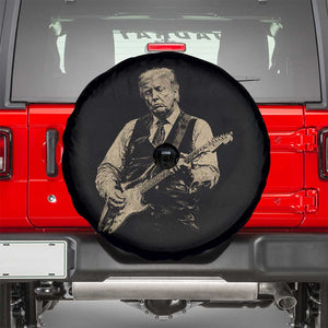 US Nation's Leader Playing Electic Rock Guitar Retro Vintage Spare Tire Cover