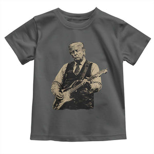 US Nation's Leader Playing Electic Rock Guitar Retro Vintage Toddler T Shirt