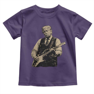 US Nation's Leader Playing Electic Rock Guitar Retro Vintage Toddler T Shirt