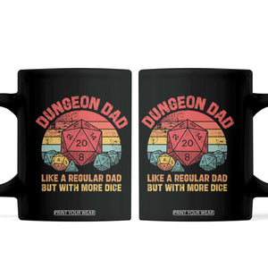 Dungeon Dad Like A Regular Dad But With More Dice Coffee Mug RPG Father Gamer