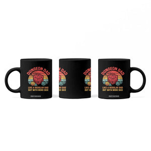 Dungeon Dad Like A Regular Dad But With More Dice Coffee Mug RPG Father Gamer