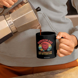 Dungeon Dad Like A Regular Dad But With More Dice Coffee Mug RPG Father Gamer