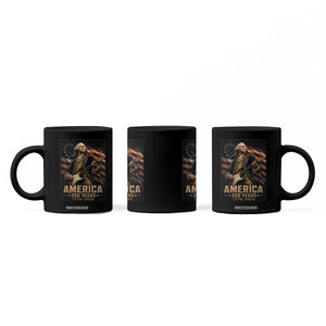 George Washington Playing Guitar USA 250th Anniversary Vintage 4th of July Coffee Mug