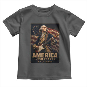 George Washington Playing Guitar USA 250th Anniversary Vintage 4th of July Toddler T Shirt