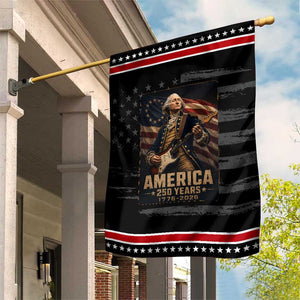 George Washington Playing Guitar USA 250th Anniversary Vintage 4th of July Patriotic Garden Flag