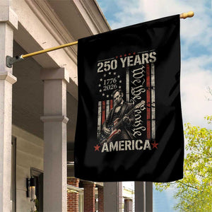 Abraham Lincoln Playing Guitar 4th July 250 Years America Garden Flag TS11 Print Your Wear