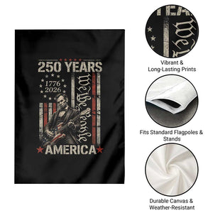 Abraham Lincoln Playing Guitar 4th July 250 Years America Garden Flag TS11 Print Your Wear