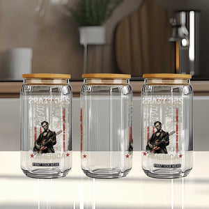 Abraham Lincoln Playing Guitar 4th July 250 Years America Glass Can TS11 Print Your Wear