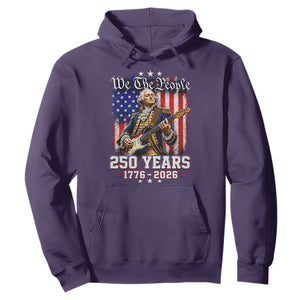 George Washington Playing Guitar 250th Anniversary USA Hoodie We The People 250 Years 1776 2026
