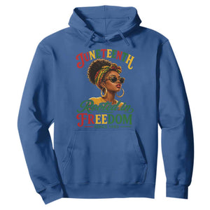 Juneteenth Rooted In Freedom Since 1865 Hoodie Black Women African American TS11 Royal Blue Print Your Wear