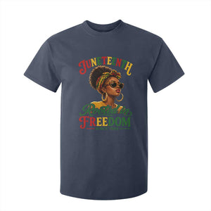 Juneteenth Rooted In Freedom Since 1865 T Shirt For Kid Black Women African American TS11 Navy Print Your Wear