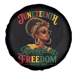 Juneteenth Rooted In Freedom Since 1865 Spare Tire Cover Black Women African American TS11 Print Your Wear