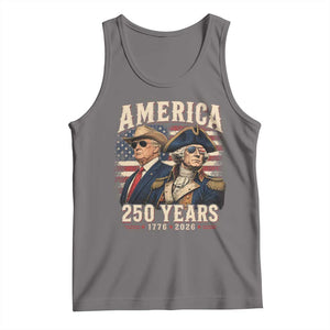 250th Anniversary USA George Washington and US Nations Leader Tank Top America 250 Years 1776 2026