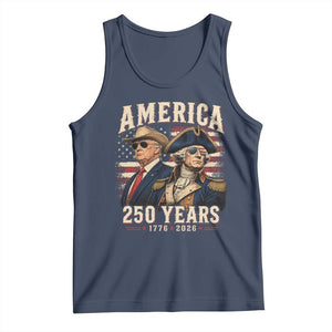 250th Anniversary USA George Washington and US Nations Leader Tank Top America 250 Years 1776 2026