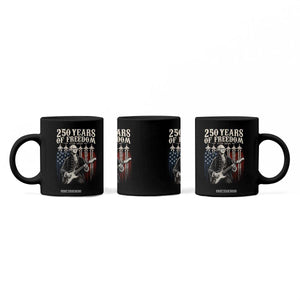 George Washington Playing Guitar 250 Years of Freedom Coffee Mug