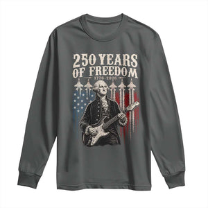 George Washington Playing Guitar 250 Years of Freedom Long Sleeve Shirt