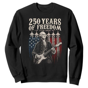 George Washington Playing Guitar 250 Years of Freedom Sweatshirt