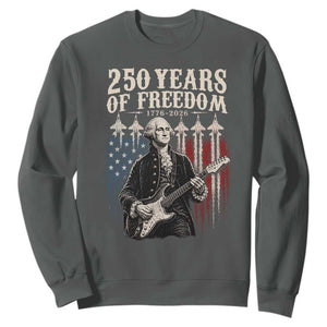 George Washington Playing Guitar 250 Years of Freedom Sweatshirt