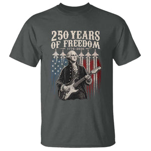 George Washington Playing Guitar 250 Years of Freedom T Shirt