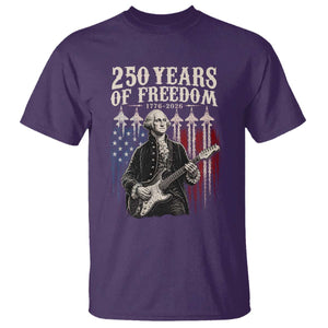 George Washington Playing Guitar 250 Years of Freedom T Shirt