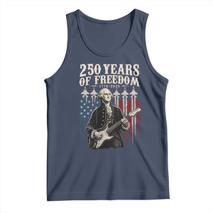 George Washington Playing Guitar 250 Years of Freedom Tank Top