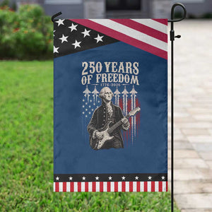 George Washington Playing Guitar 250 Years of Freedom Patriotic Garden Flag