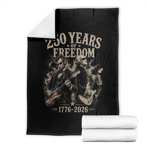George Washington Lincoln Playing Guitar USA 250th Anniversary Throw Blanket 250 Years Of Freedom 1776 2026 TS11 Black Print Your Wear