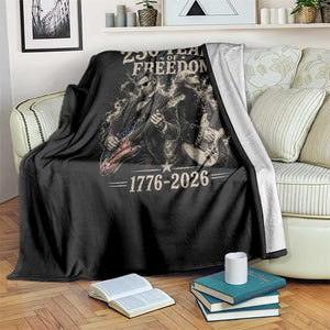 George Washington Lincoln Playing Guitar USA 250th Anniversary Throw Blanket 250 Years Of Freedom 1776 2026 TS11 Print Your Wear
