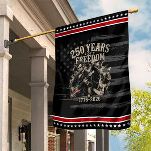 George Washington Lincoln Playing Guitar USA 250th Anniversary Patriotic Garden Flag 250 Years Of Freedom 1776 2026 TS11 Distressed Black Red Print Your Wear