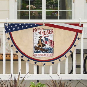 Get In Loser We're Crossing The Delaware Patriotic Fan Flag Funny George Washington US 250th 4th Of July TS11 2pcs pack Classic Tan Print Your Wear