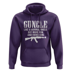 Funny Uncle Hoodie Guncle Like A Normal Uncle But More Fun TS11 Purple Print Your Wear