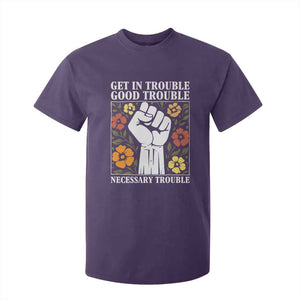 John Lewis Quote T Shirt For Kid Get In Good Necessary Trouble Civil Rights Handfist TS11 Purple Print Your Wear