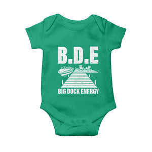 Funny BDE Big Dock Energy Baby Onesie Lake And Boating Lover TS11 Irish Green Print Your Wear
