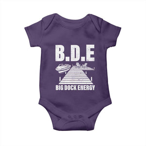 Funny BDE Big Dock Energy Baby Onesie Lake And Boating Lover TS11 Purple Print Your Wear