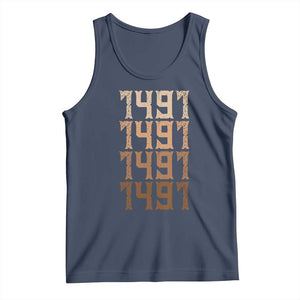 Proud Native American 1491 Pre Columbus Indigenous People Day Tank Top TS11 Navy Print Your Wear