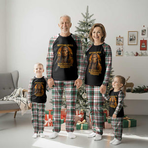 Sitting Bull Plaid Pajama Set If We Must Die We Die Defending Our Rights Native Pride