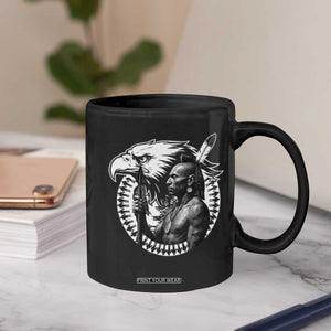 Mohawk Warrior Tribe Coffee Mug Native American Haudenosaunee Pride Vintage Eagle TS11 Print Your Wear