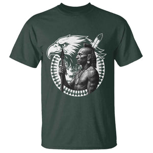 Mohawk Warrior Tribe T Shirt Native American Haudenosaunee Pride Vintage Eagle TS11 Dark Forest Green Print Your Wear