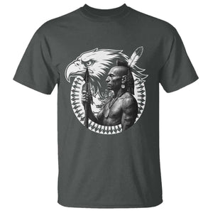 Mohawk Warrior Tribe T Shirt Native American Haudenosaunee Pride Vintage Eagle TS11 Dark Heather Print Your Wear