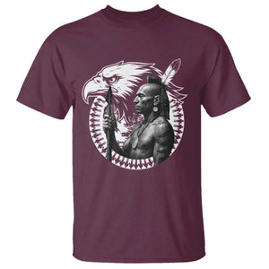 Mohawk Warrior Tribe T Shirt Native American Haudenosaunee Pride Vintage Eagle TS11 Maroon Print Your Wear