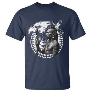 Mohawk Warrior Tribe T Shirt Native American Haudenosaunee Pride Vintage Eagle TS11 Navy Print Your Wear