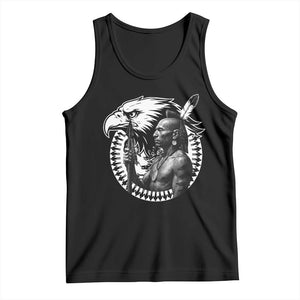 Mohawk Warrior Tribe Tank Top Native American Haudenosaunee Pride Vintage Eagle TS11 Black Print Your Wear