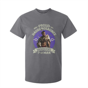 Proud Haudenosaunee Iroquois Man T Shirt For Kid Mohawk Tribe Native American TS11 Charcoal Print Your Wear